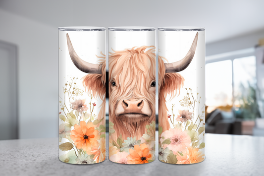 Highland Cow 20 oz Tumbler