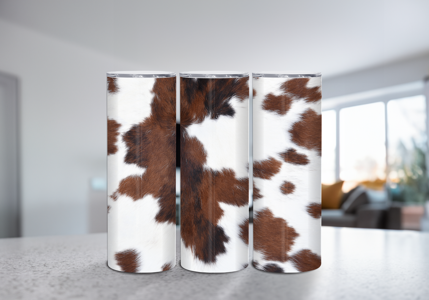 Brown Cow Hide 20 oz Tumbler