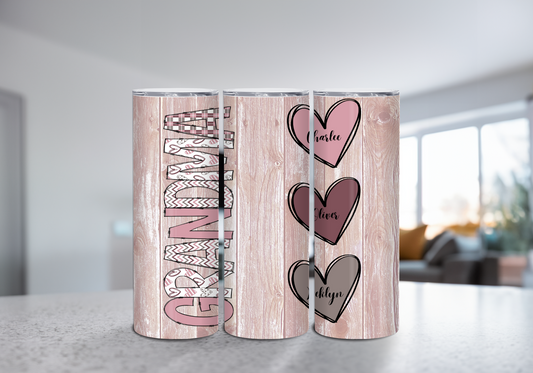 Grandma Custom 20 oz Skinny Tumbler