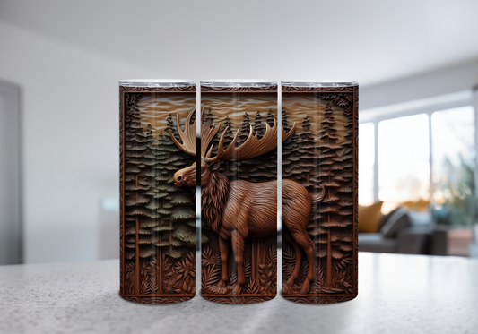 3D Moose 20 oz Tumbler