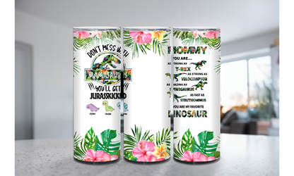 Mamasaurus Custom 20 oz Skinny Tumbler